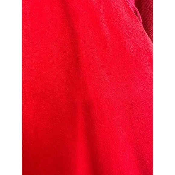 NWT INC International Concepts Red Fringe Open Front‎ Faux Suede Cardigan Petite - Picture 4 of 6